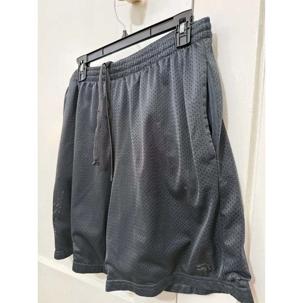 Starter men’s size large black basketball short shorts